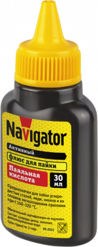 Флюс Navigator 93 744 NEM-Fl01-F30 (паяльная кислота, 30мл)