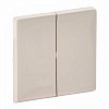 Valena LIFE.Лицевая панель для двухклавишного выключателя.Слоновая кость
