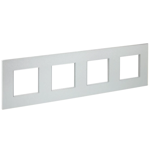 SKANDY Рамка 4-мест. SK-F34S металл сереб. IEK