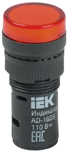 Лампа AD16DS(LED)матрица d16 мм красный 24В AC/DC ИЭК