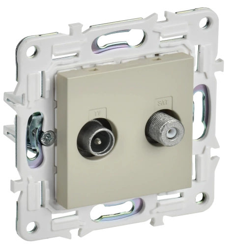 SKANDY Роз. двойная TV+SAT SK-A13B беж. IEK