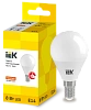 Лампа LED ALFA G45 шар 8Вт 230В 3000К E14 (6шт) IEK