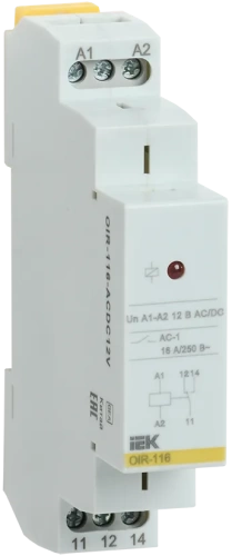 Промежут. реле.OIR 1 конт (16А). 12 В AC/DC IEK