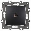 14-3102-05 Эл/ус ЭРА Розетка TV проходная, IP20, Эра Elegance, антрацит