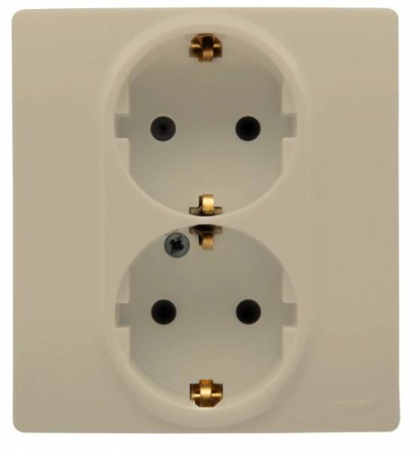 ETIKA Роз. 2-я с з/к без з/ш 16А в сб. сл. кость