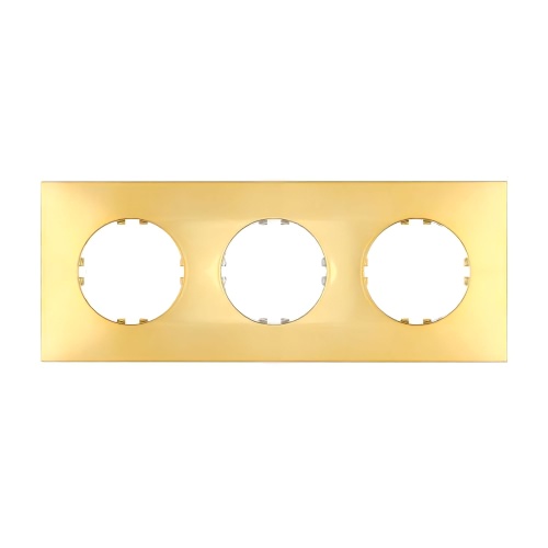 Рамка 3-постовая квадрат (золото) Vintage-Quadro