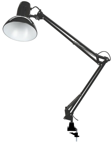 Светильник настол. 1014 на струбцине Е27 черный IEK