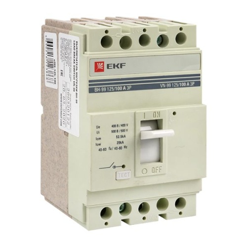 Выключатель нагрузки ВН-99 125/100А 3P EKF PROxima Выключатель нагрузки ВН-99 125/100А 3P EKF PROxima