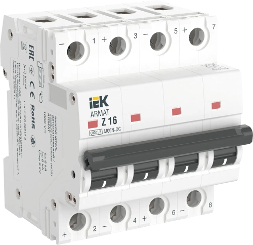 ARMAT Авт. выкл. M06N-DC 4P Z 16А IEK