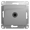 GLOSSA TV РОЗЕТКА оконечная 1DB, механизм, АЛЮМИНИЙ