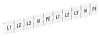 Маркеры для КПИ-6мм2 с символами "L1, L2, L3, N, PE" IEK