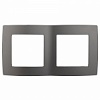 12-5002-12 Эл/ус ЭРА Рамка на 2 поста, Эра12, графит