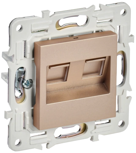 SKANDY Роз. комп. 2-ая RJ45 кат.6 SK-K04Sa песоч. IEK