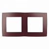 12-5002-25 Эл/ус ЭРА Рамка на 2 поста, Эра12, бордо
