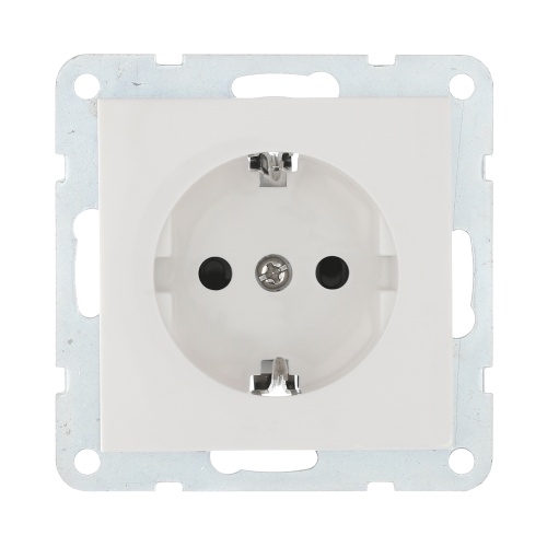 Розеткас з/к, со шторками (белый) LK60 Розеткас з/к, со шторками (белый) LK60