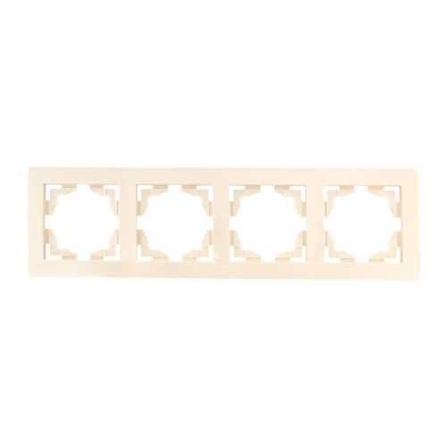 Валенсия Рамка 4-местная кремовая EKF Валенсия Рамка 4-местная кремовая EKF