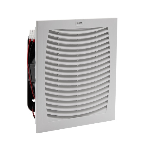 Вентилятор с фильтром ЭМС 480 м3/ч, 12В DC, 255х255 мм, IP54