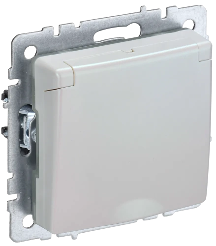 BRITE Роз. с з/к/ш с кр. 16А IP20 РСбш10-3-БрЖ жемч. IEK BRITE Роз. с з/к/ш с кр. 16А IP20 РСбш10-3-БрЖ жемч. IEK