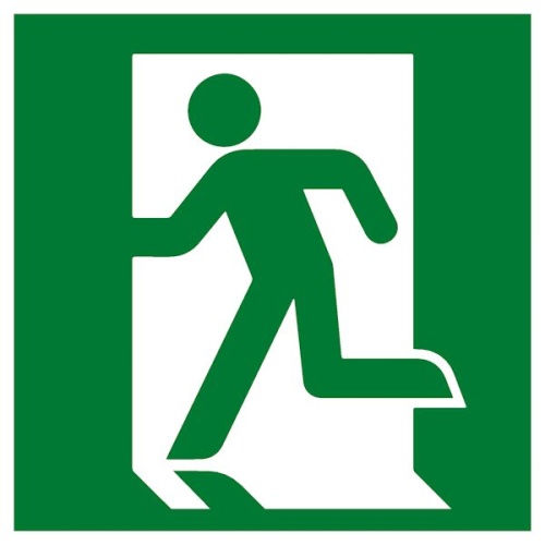 Знак пластик E01-01 "Выход здесь" (левосторонний) (200x200) EKF PROxima Знак пластик E01-01 "Выход здесь" (левосторонний) (200x200) EKF PROxima