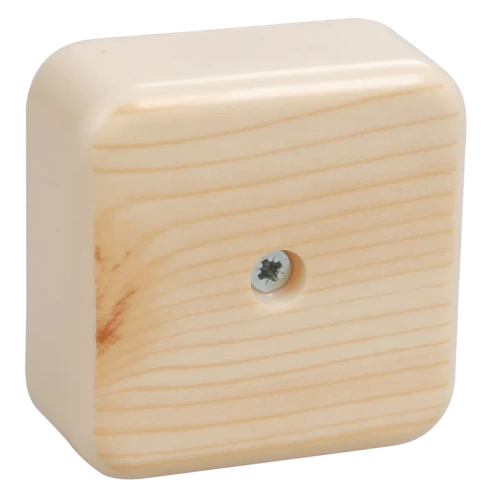 Коробка КМ41206-04 распаячная для о/п 50х50х20 мм сосна (с контактной группой)