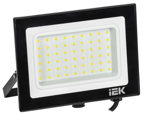 Прожектор светодиодный СДО 06-50 черный IP65 4000 K IEK