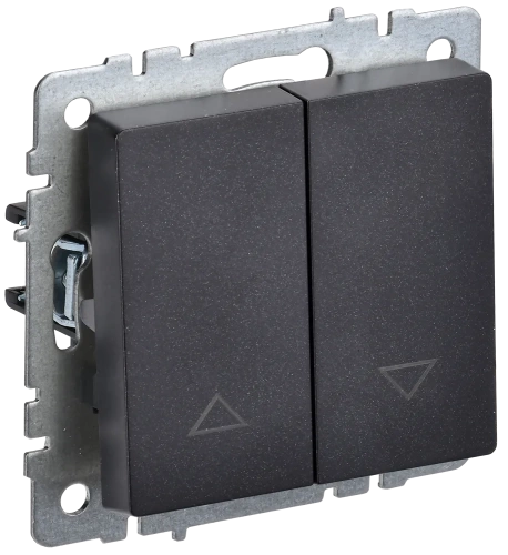 BRITE Выключ. жалюзи 10А ВС10-1-5-БрЧ черн. IEK