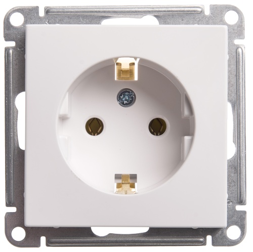 W59 РОЗЕТКА с заземлением без шторок, 16А, механизм, БЕЛЫЙ W59 РОЗЕТКА с заземлением без шторок, 16А, механизм, БЕЛЫЙ