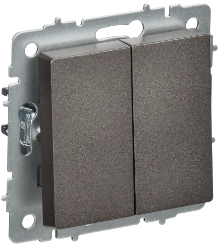 BRITE Выключ. 2-кл. перекр. 10А ВС10-2-3-БрТБ бр. IEK BRITE Выключ. 2-кл. перекр. 10А ВС10-2-3-БрТБ бр. IEK