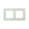 Рамка из натурального стекла, "Avanti", светло-зеленая, 4 модуля