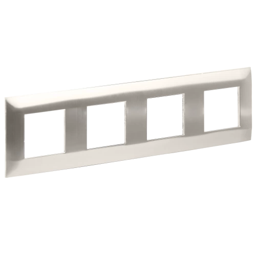 SKANDY Рамка 4-мест. SK-F34N металл никель IEK
