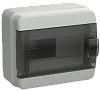 TEKFOR Корпус пласт. КМПн-8 IP65 черн. прозр. дверь IEK