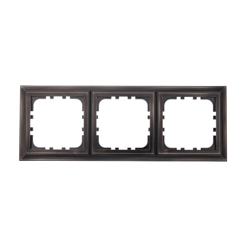 Рамка 3-постовая (бронза-электро)CLASSIC