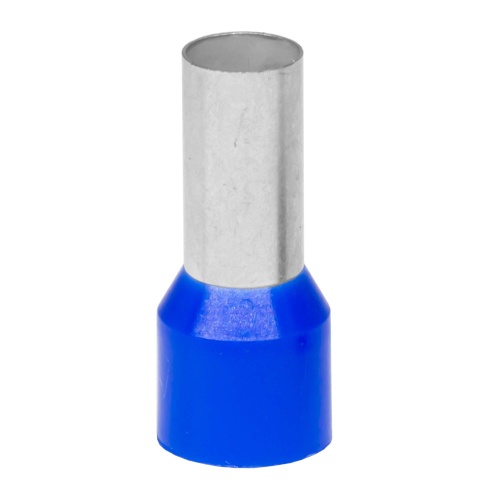 Наконечник-гильза с изол. фланцем для жилы сечением 16кв.мм, длина контактной части 14мм, синий Наконечник-гильза с изол. фланцем для жилы сечением 16кв.мм, длина контактной части 14мм, синий