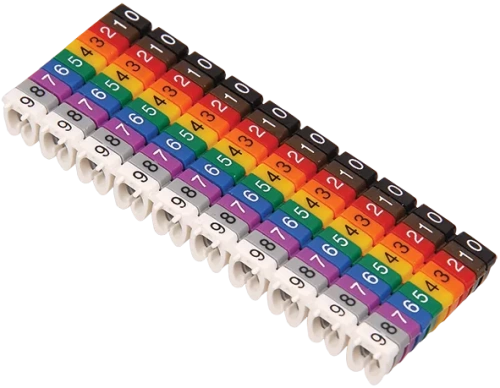 Маркер МКН-"2" красный 6мм2 (1000шт/упак) IEK