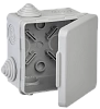 Коробка расп. КМ 80х80х50мм о/к IP54 4 вв. (7035) GENERICA