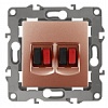 12-3112-14 Эл/ус ЭРА Розетка аудио двойная, IP20, Эра12, медь