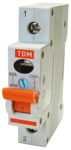 Выключатель нагрузки (мини-рубильник) ВН-32 1P 63A TDM