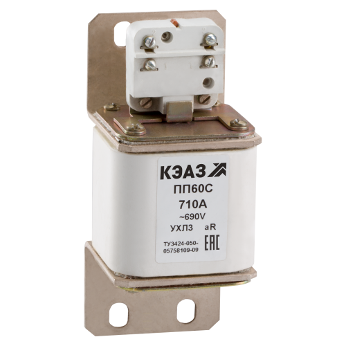 Предохранитель ПП60С-40Т2-710А-Т3-КЭАЗ Предохранитель ПП60С-40Т2-710А-Т3-КЭАЗ