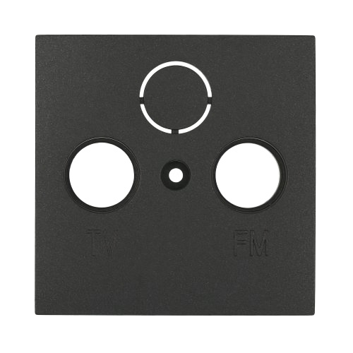 Накладка розетки TV+FM+SAT 2(3)(черный бархат) LK60