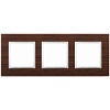 14-5303-10 Эл/ус ЭРА Рамка на 3 поста, дерево, Эра Elegance, венге+алюм