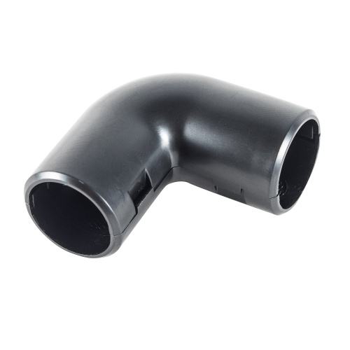 CI16G Угол 90 гр.(2част.) для труб D16мм, цвет чёрный (1уп = 100шт) Экопласт