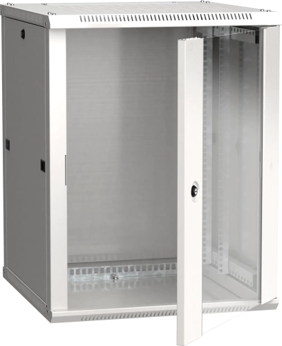 ITK Шкаф LINEA W 15U 600x600 мм дверь стекло, RAL7035