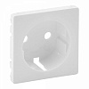 Valena LIFE.Лицевая панель розетки 2К+З.Белая
