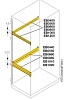 Профиль L=800 H=100 для монтажа аксессуаров(2шт)