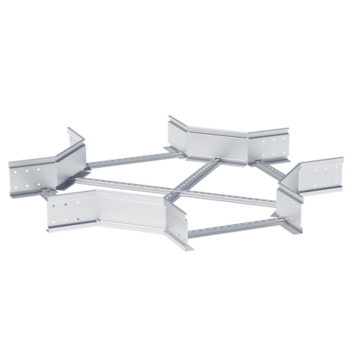 Ответвитель крестовой лестничный усиленный 150х400 мм (2 мм) HDZ EKF Ответвитель крестовой лестничный усиленный 150х400 мм (2 мм) HDZ EKF