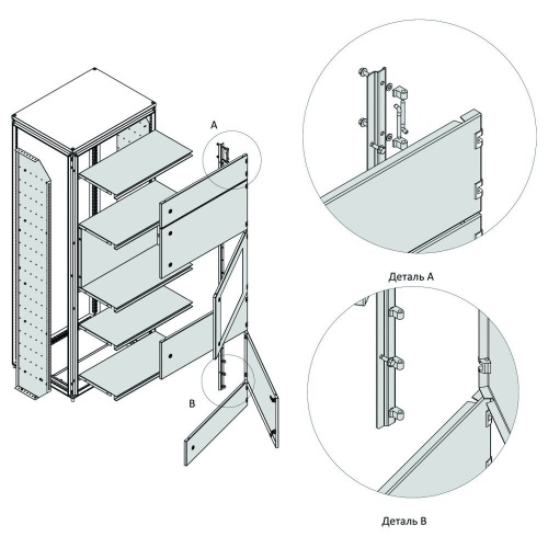 Разделитель вертикальный внешней модульной системы (2 шт) OptiBox M-2200х400 Разделитель вертикальный внешней модульной системы (2 шт) OptiBox M-2200х400