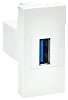 PRIMER РКЮ-10-00-П Розетка USB A 3.0 (1 мод.) бел. IEK