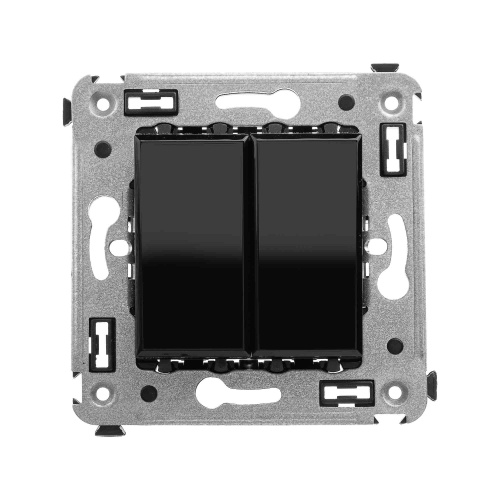 Инвертор двухклавишный в стену, "Avanti", "Черный квадрат" Инвертор двухклавишный в стену, "Avanti", "Черный квадрат"