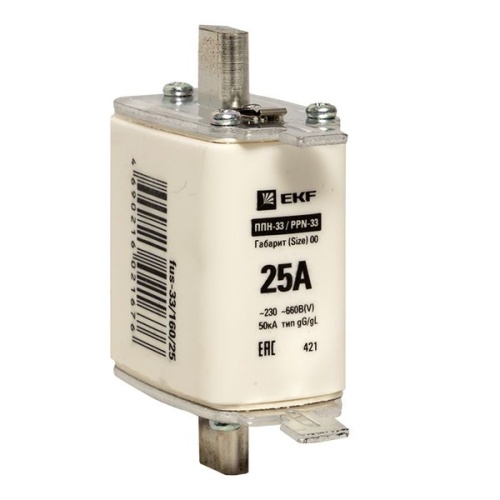 Плавкая вставка ППН-33 160/ 25А габарит 00 EKF
