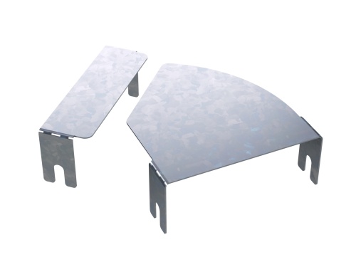 Крышка д/угла гор.изм.CPO 0-45° осн.300, горячеоцинкованный